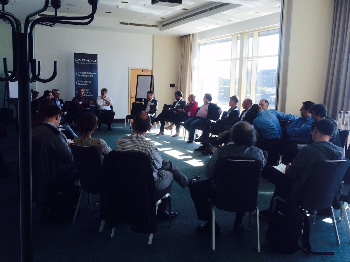 Sara_Pulse's tweet photo. #CISOEurope - thanks to @anomali for sponsoring the 2016 CISO Roundtable! @mistieurope https://t.co/bqql66ccHw