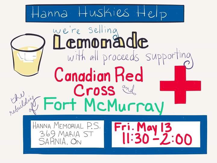 Lemonade stand today!! 11:30-2:00 #kidshelpymm #FortMacFire