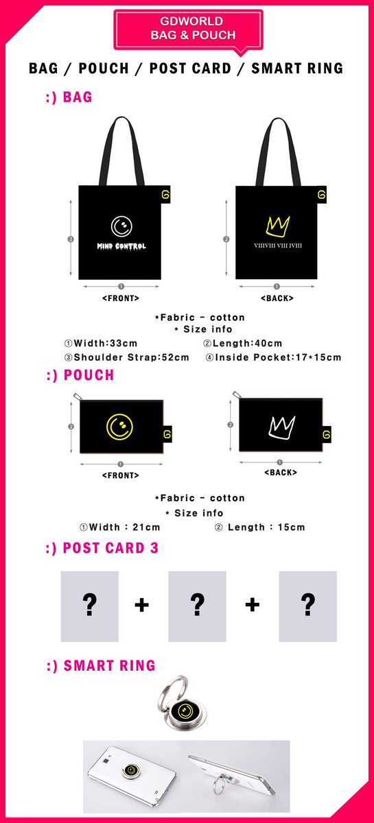 #GDWORLD スローガン現場受領、販売案内:)
急遽受領へ変更になり申し訳ございませんでした。
5月14日 
11:00~13:00/16:30~17:30

場所は明日お知らせします。 
バッグ＆ポーチ少量の現場販売します。