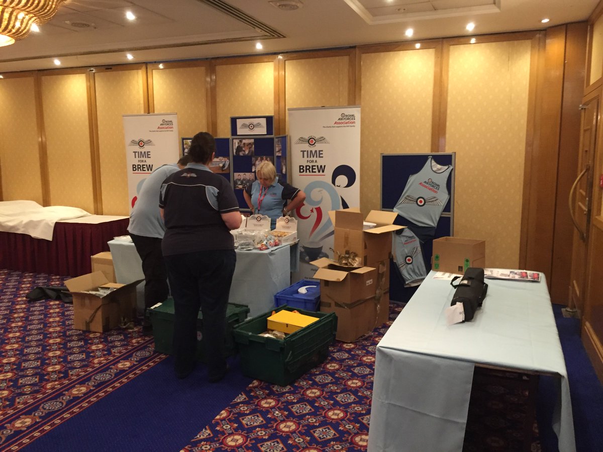 RAFAssociation's tweet photo. Getting ready for #AnnualConference! Looking forward to another great Conference in Blackpool! @BlackpoolHilton https://t.co/gWJcLGkYvx