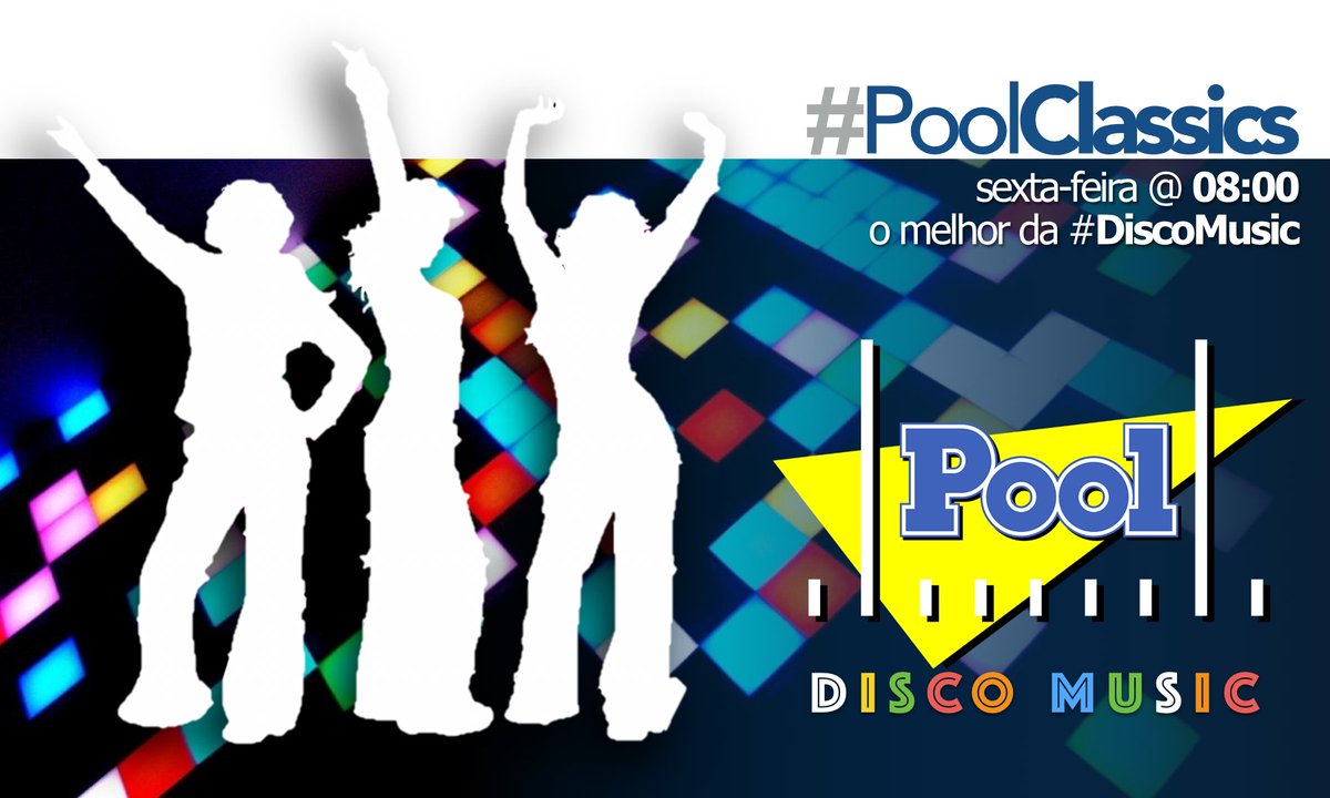 poolfmoficial's tweet photo. ==> EM INSTANTES: #PoolCLASSICS - As melhores da Disco Music - 1a Edição
#radiopool #poolwe… https://t.co/oFzOe0jwhf https://t.co/1CiEqtSkgZ