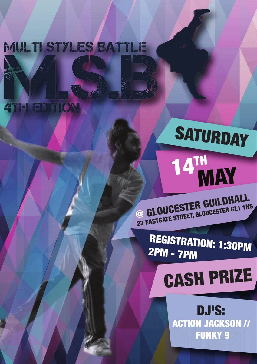 YourNextMoveYNM's tweet photo. TOMORROW #MSB4 returns! @DLOENT1 @LateManoeuvres @DJActionJaxon @FUNKY_9_ @GlosGuildhall #gloucester #hiphop #dance https://t.co/nyscQFH5ra