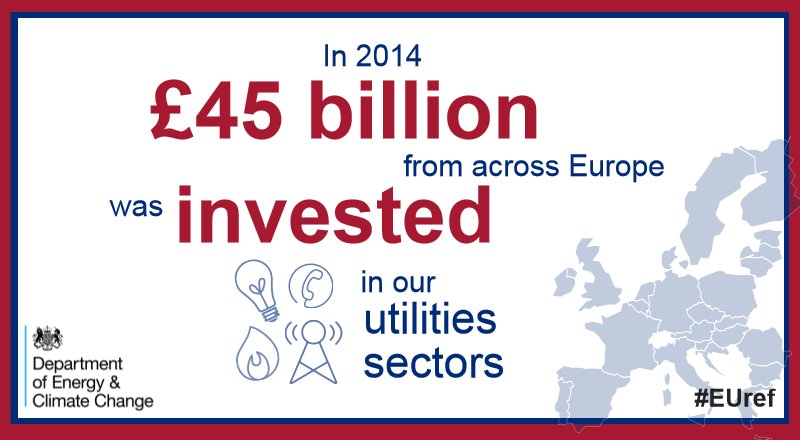 The #EU is our biggest source of foreign investment in #energy #EUinvestment #EUref