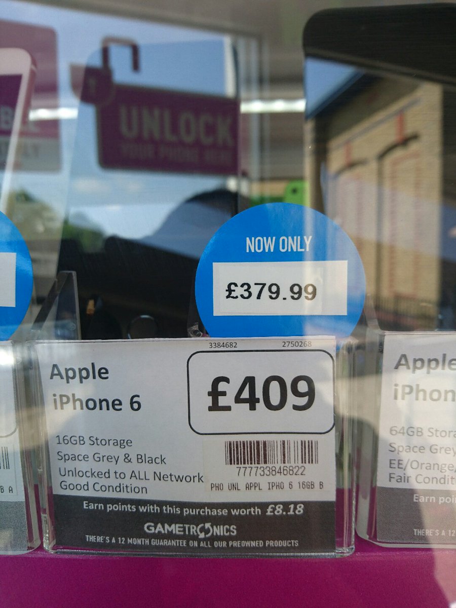 GAMECrayford's tweet photo. #iPhonefriday another amazing price reduction on iphone 6! 1yr guarantee! come and trade in to make it even cheaper https://t.co/Lbj0aVsXzp