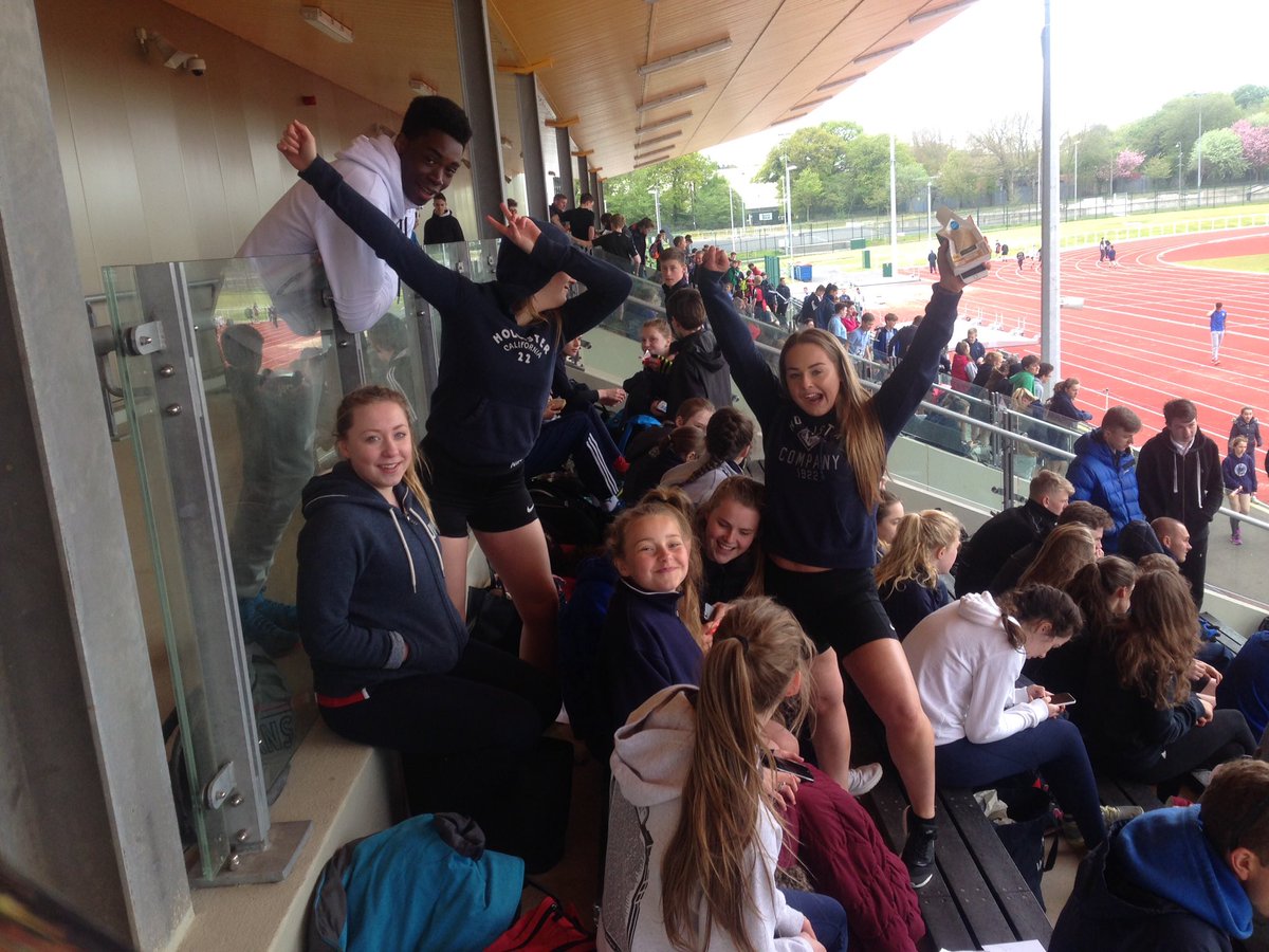 ConyersPE's tweet photo. Girls looking very enthusiastic after a great morning on the track and in the field #morelayersneeded https://t.co/Mo9PWD15N4