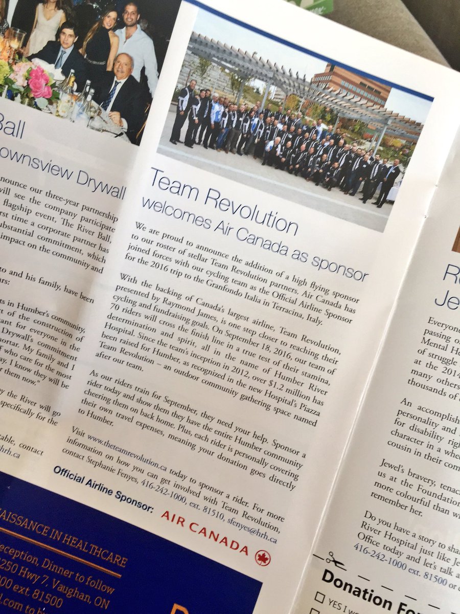theteamrev's tweet image. Very happy to have @AirCanada as a #sponsor of #TeamRevolution. Let's do @HRHospital proud!