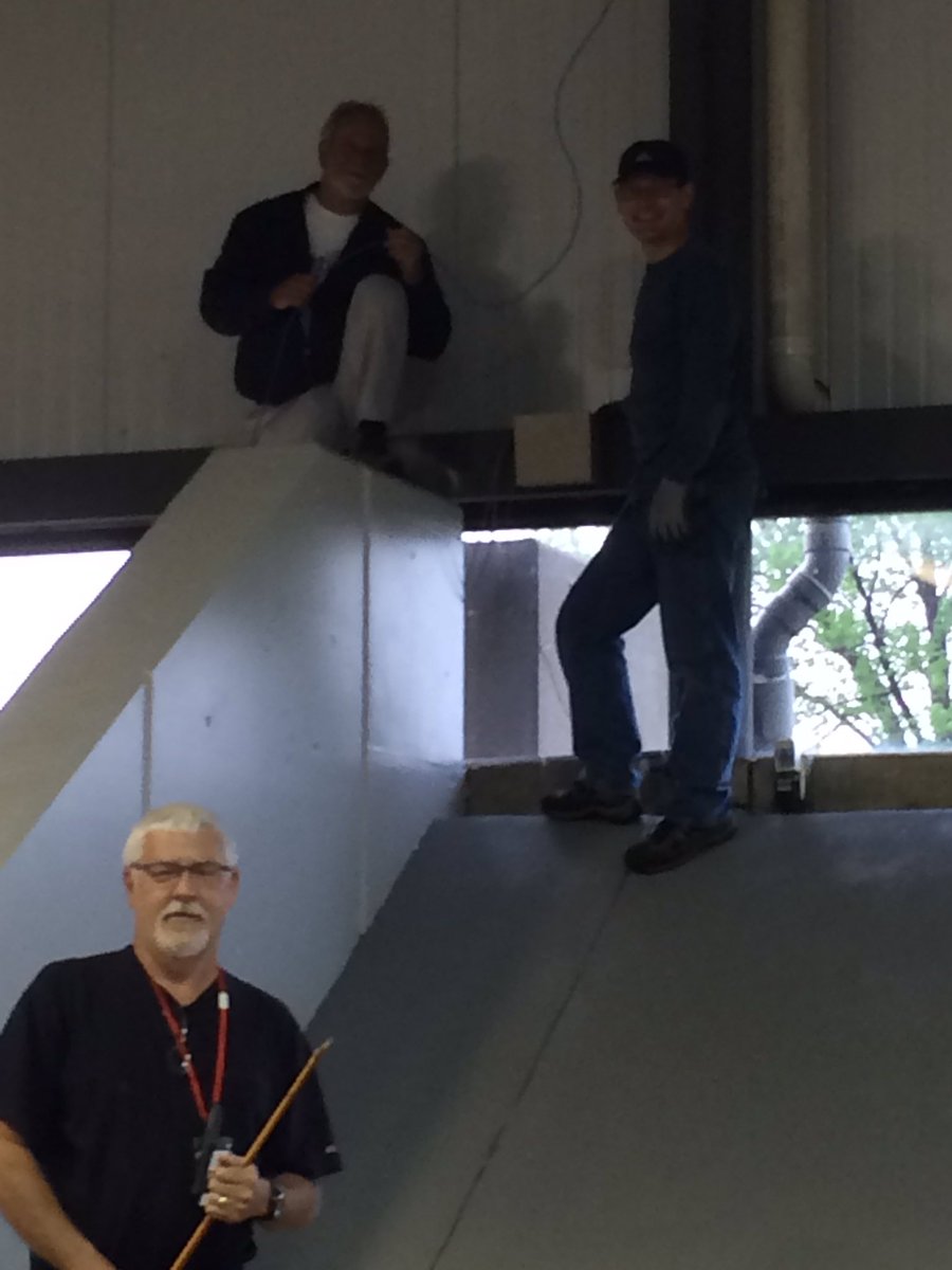 BellflowerRuff's tweet image. Our amazing electricians Al, Rick, Eric at work and entertaining us this morning. Thanks for all you do!