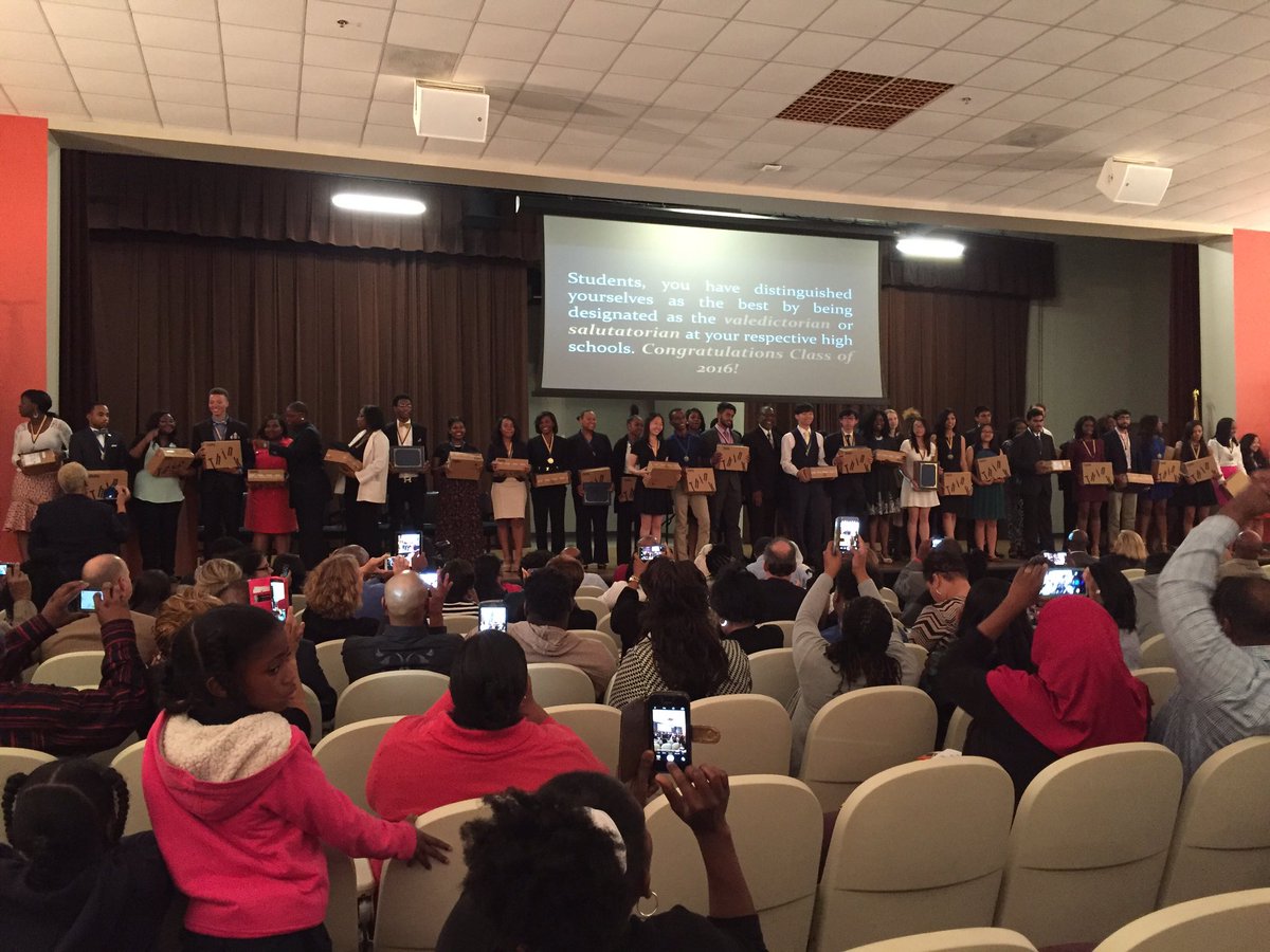 NatT2015's tweet photo. @DeKalbSchools surprises for valedictorians and salutatorians. Thx @Virtucom @trendycio @i2teachtechga @monikaddcsd https://t.co/9VE3TsgDJ2