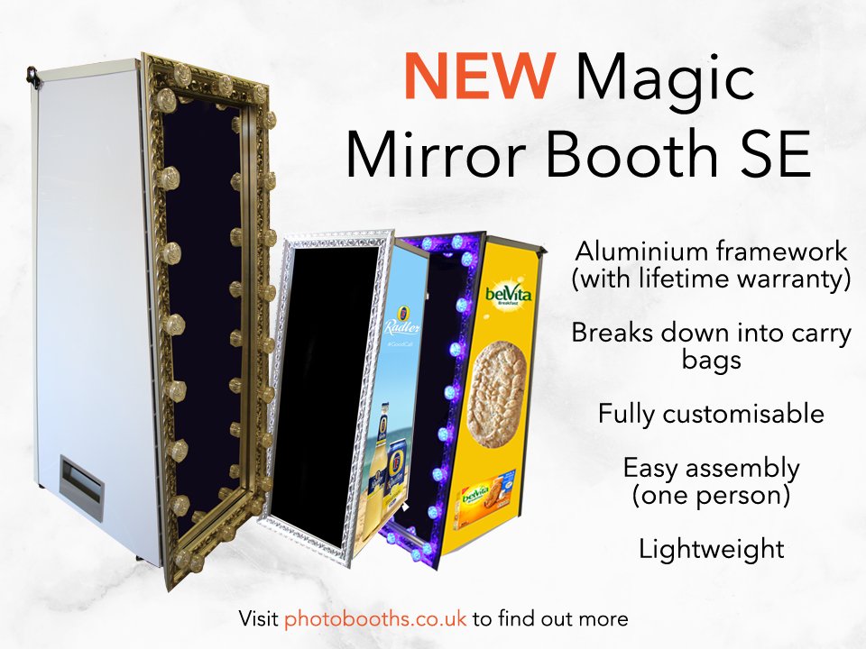 PhotoboothSales's tweet image. Our NEW Magic Mirror Booth SE now available to buy photobooths.co.uk/products/mirro… #selfiemirror #magicmirror #mirrorbooth