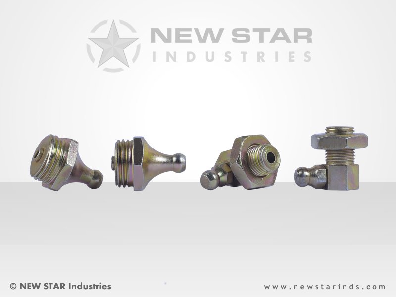 Grease Nipples by NEW STAR Industries. #Fasteners #NEWSTAR #IndianFasteners #QualityFasteners #AutomotiveFasteners