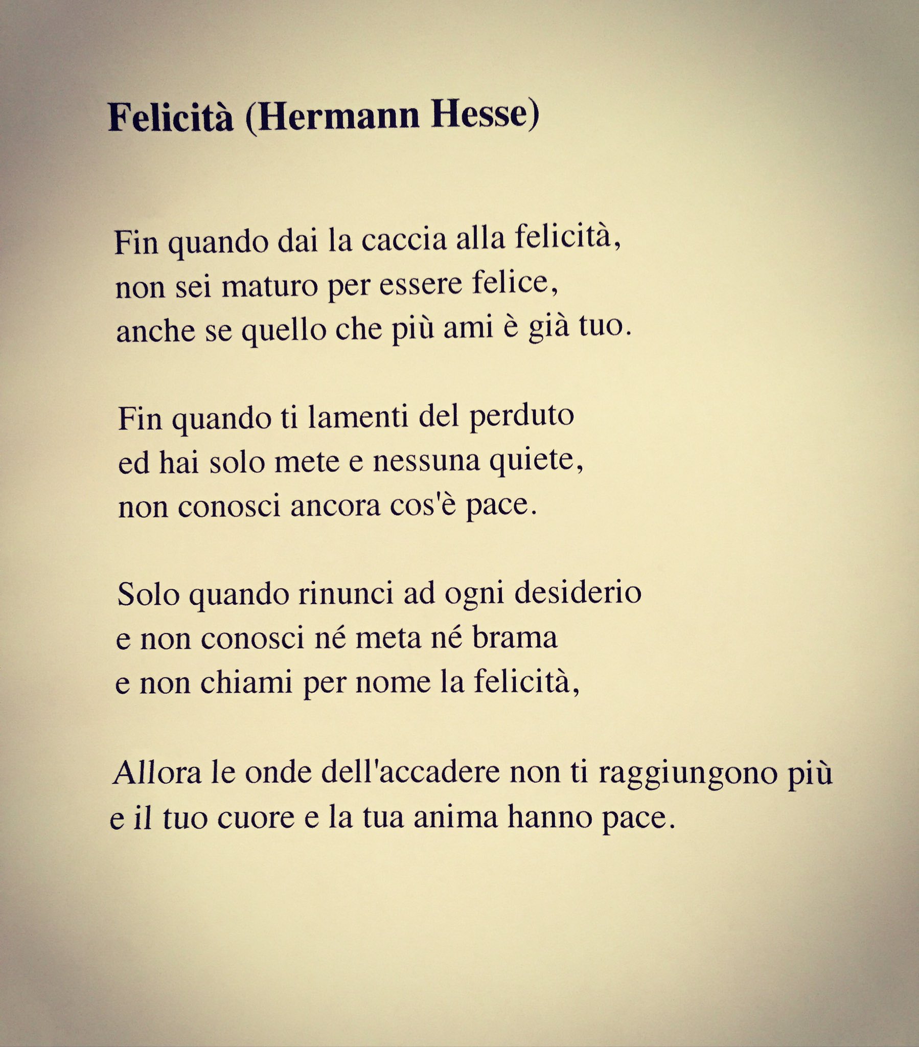 LA FELICITA' E' COME UNA SCOREGGIA : SE E' LA TUA , AGLI