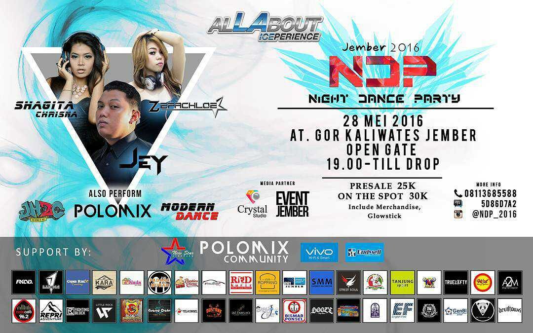 Night Dance Party 2016 - Jember - bit.ly/1VVATx1