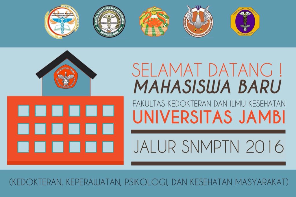 selamat adik-adik yg diterima di FKIK Unja, prodi Kedokteran, Keperawatan, Psikologi, dan Kesmas pd SNMPTN 2016.