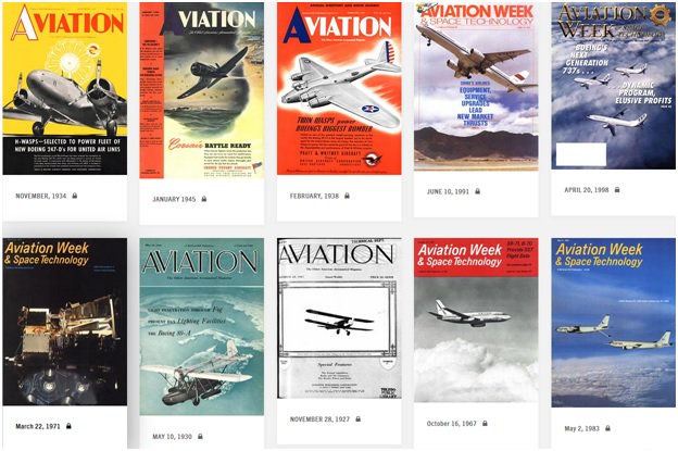 Boeing's tweet photo. SO many cool covers! Check out #Boeing100 features in @AviationWeek’s digital archives: https://t.co/jI0VYzbgf4 https://t.co/7ZfFebIMoI