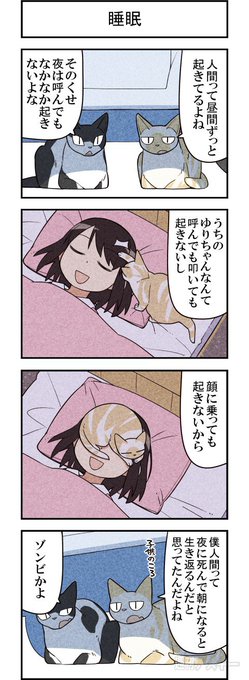 人間って寝起き悪いよなー。 週アスCOMIC「我々は猫である」第64回 - 週刊アスキー https://t.co/T7VEcYEuyP 