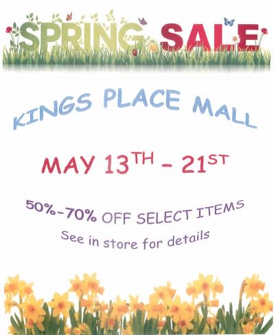 KingsPlaceMall's tweet photo. Kings Place Spring Clearance Sale 50-70% off @KingsPlaceMall @DowntownFred https://t.co/pmXRompcx8
