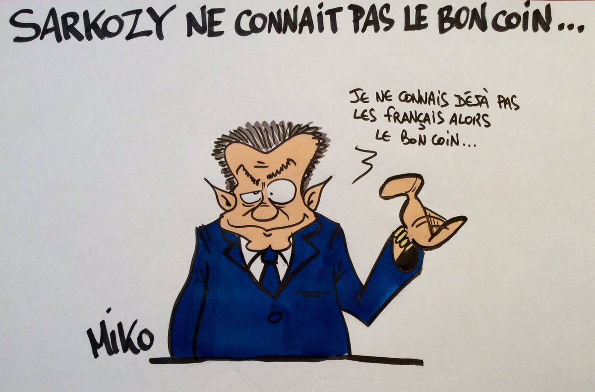 mikodessinateur's tweet image. #sarkozy à la #ramasse... Comme d&apos;hab. #leBonCoin, #déconnecté, #politique, #dehors, #leboncon