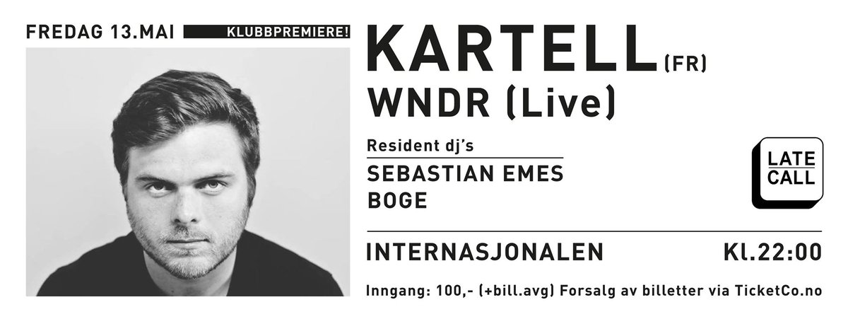 I kveld er det premiere for klubben LATE CALL PÅ Internasjonalen! Ikke gå glipp av festen!