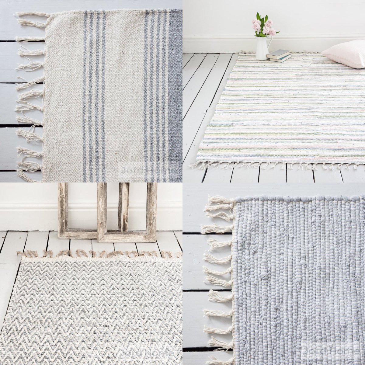 So excited that The Oyster Catcher in beautiful Croyde, Devon are stocking  JordHome rugs in pastel &amp; grey hues X