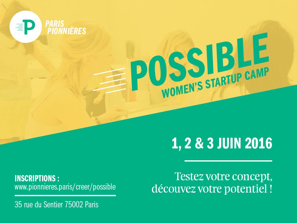 Willa_off's tweet photo. Hey #possiblewoman ! Vivez l'aventure #startup avec notre #POSSIBLEcamp
https://t.co/TuMMNvKXKY
#entrepreneuriat https://t.co/jGqMAqzcEJ