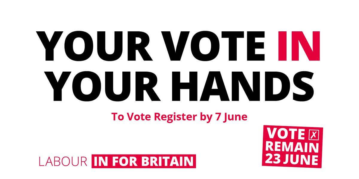 jeremycorbyn's tweet photo. No one should miss out on having their say in EU referendum. So register to vote → https://t.co/7bYgtgvPDL #InCrowd https://t.co/N2Ips1lJzn