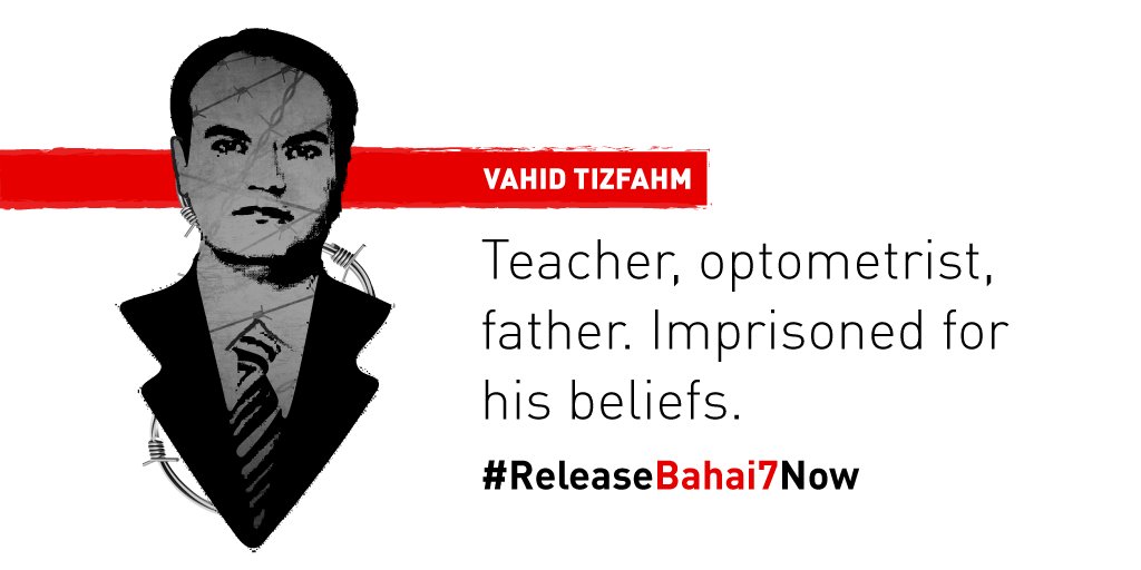 USBahaiOPA's tweet photo. Meet Vahid, 1 of 7 #Bahai leaders unjustly imprisoned in #Iran. #ReleaseBahai7Now. https://t.co/I06Ko2WA5Y https://t.co/2jukNbY9CI