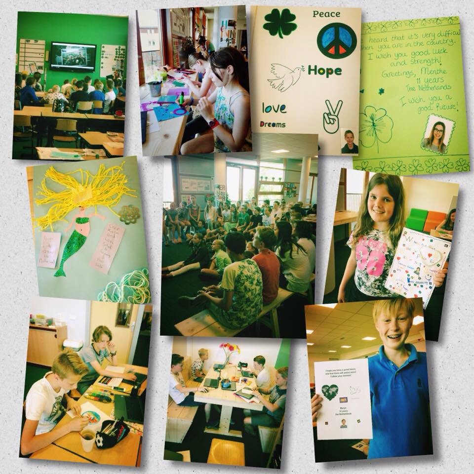 We maken tekeningen, schrijven boodschappen van hoop, maken armbandjes en laten ki.... tmi.me/1fdUdl