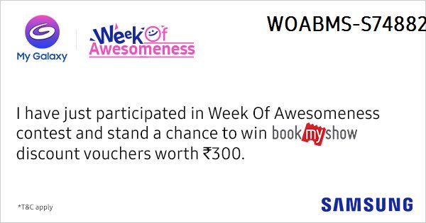 PankajKamani's tweet photo. Join the #WeekOfAwesomeness on #MyGalaxy and win exciting prizes. Participate now https://t.co/p61nmMsWTm https://t.co/XwO54MpBrS
