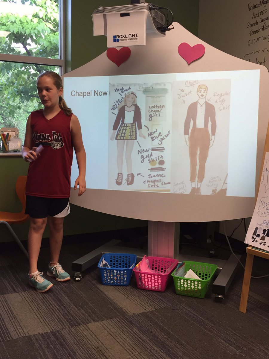 alix_jayne's tweet photo. Thru empathy interviews, Cate found changes that needed 2be made in our uniforms so she designed new ones! #ipromini https://t.co/b81IkZ1It1