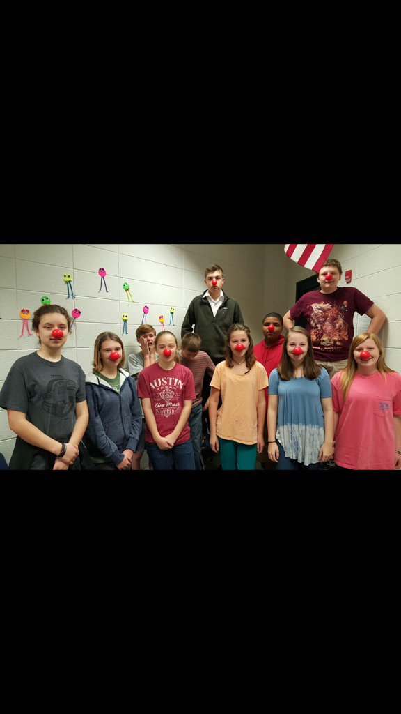 HCMSbulls's tweet photo. HCMS is celebrating Red Nose Day, focused on giving back to the community! https://t.co/sP1Ig30jnt