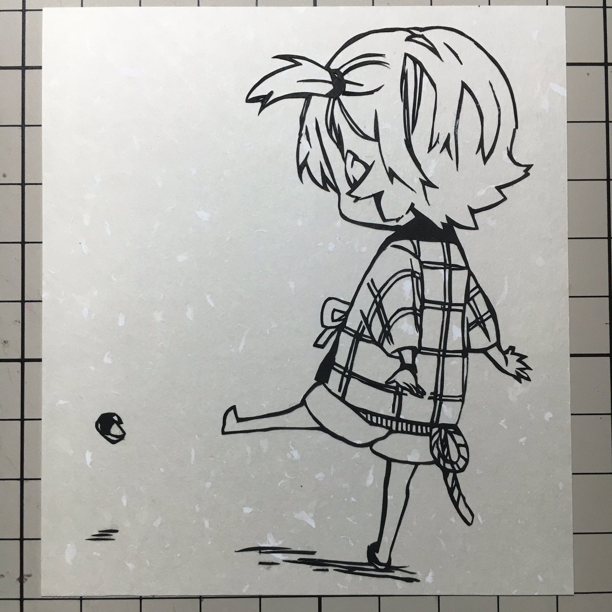 祐季 Twitterren ばらかもんは話と話の間のイラストが可愛いよね 久しぶりの切り絵 W 三 切り絵 ばらかもん 琴石なる