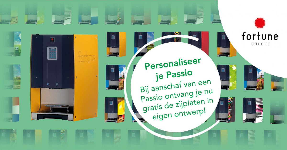 Een gepersonaliseerde #koffieautomaat voor #klantenbinding? Het kan met de Passio automaat!  p3e.nl/_IDR