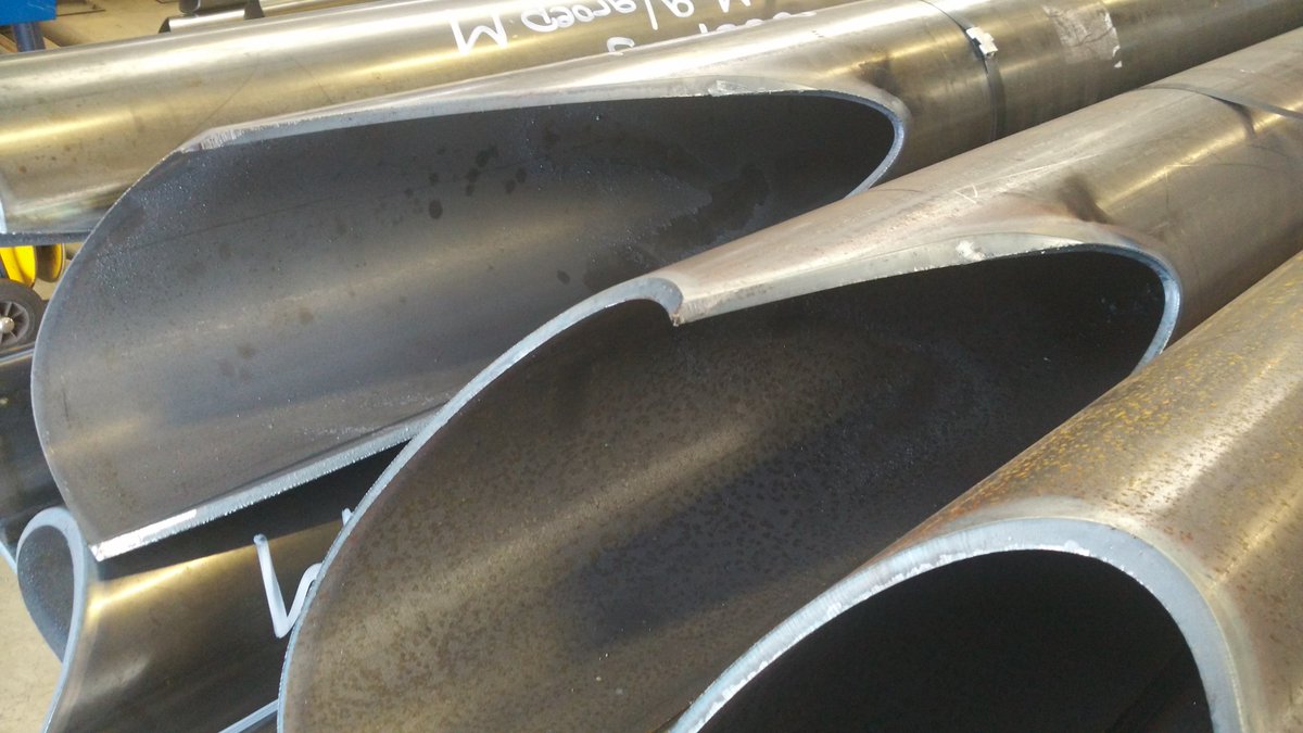 HGGGroup's tweet photo. Complex #steel #structures are impossible to achieve by manual #cutting!Multiple #saddle cuts for #pipe cut at HGG: https://t.co/2kdnFYQaI3