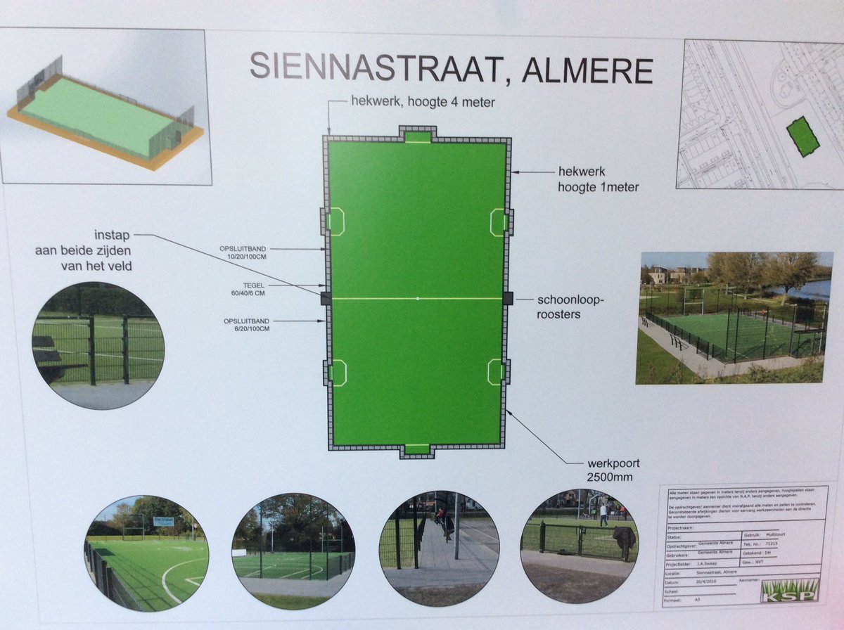 Rene_Droste's tweet photo. Medio juli 2016 hopen we de aanleg van het kunstgrasveld in de Regenboogbuurt, gereed te hebben. https://t.co/53clagUuRh