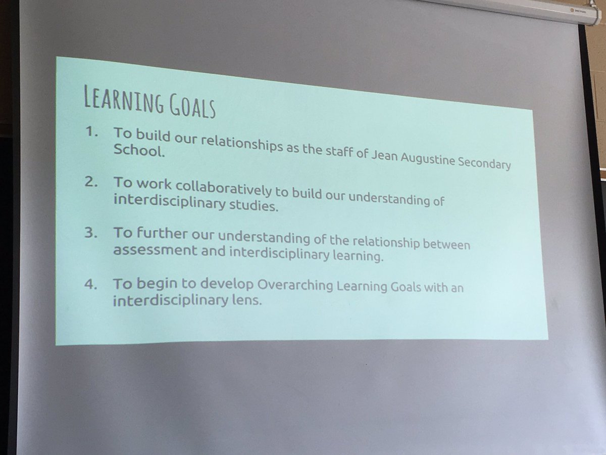 Where learning is headed this morning!
<a href="/JeanAugustineSS/">Jean Augustine S.S.</a>