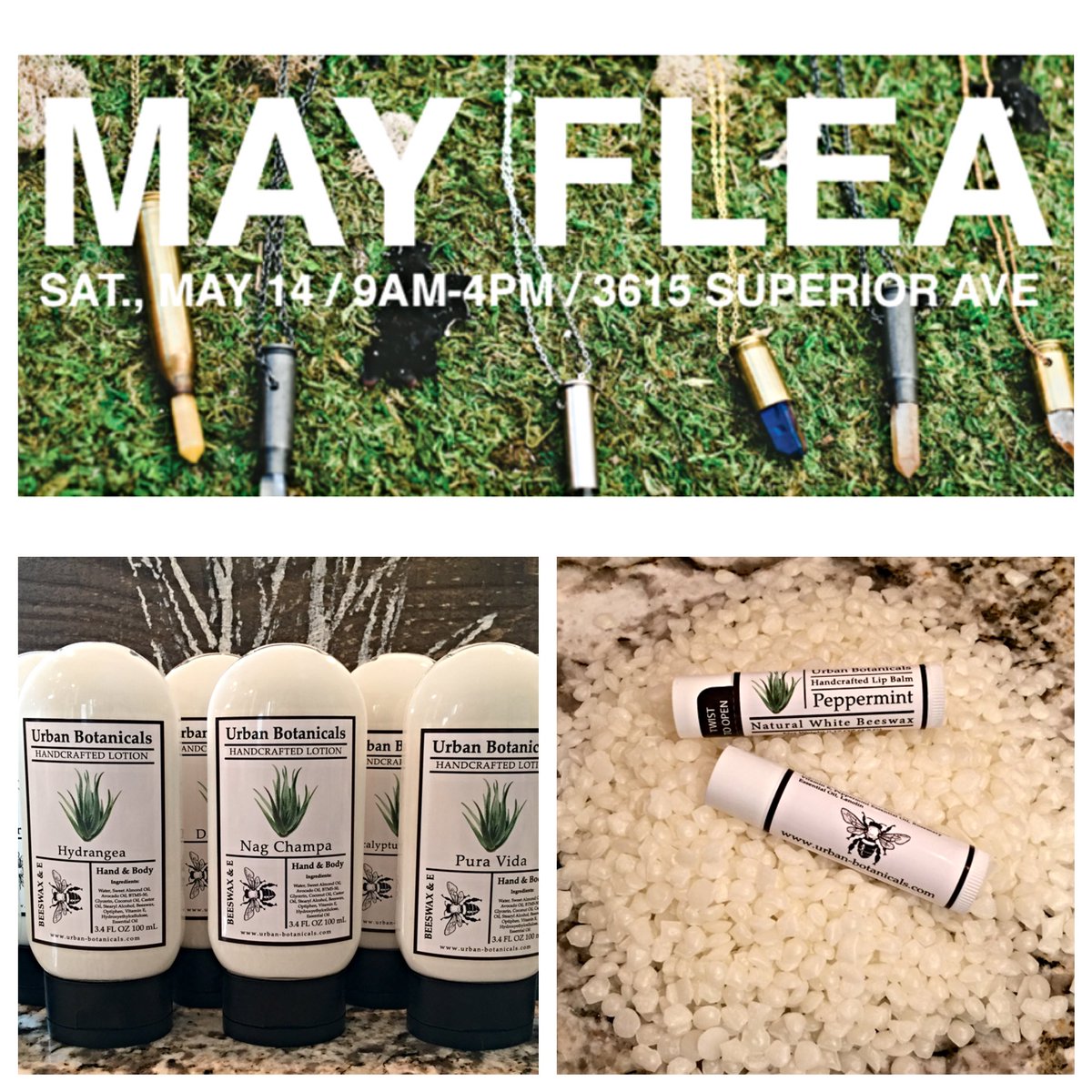 Don't forget to come see us tomorrow from 9-4 at the @ClevelandFlea!! #cle #beeswax #clevelandflea #ub #soap #clean