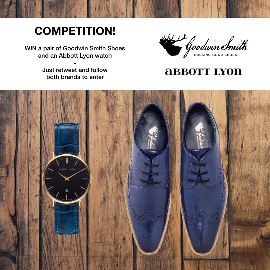 GoodwinSmithUK's tweet photo. WIN a pair of our #BuckingGoodShoes &amp; an @AbbottLyon watch in our collabo competition! RT &amp; Follow to enter guys! 👈🏽 https://t.co/1DS8uYigTW