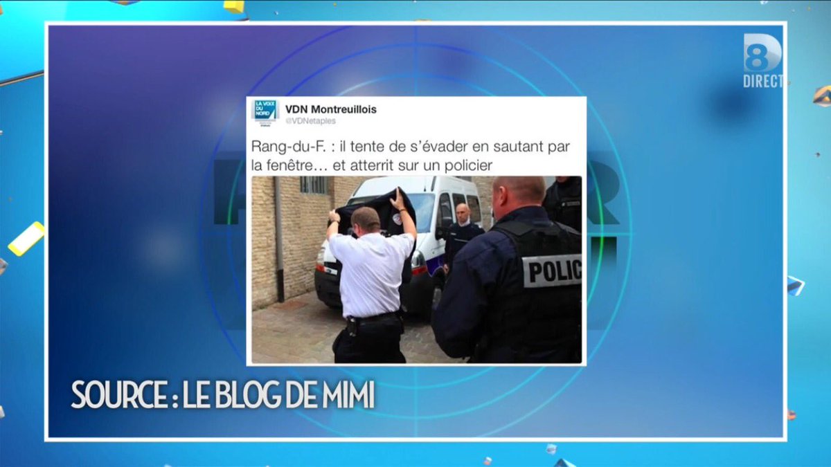 TBT9_W9's tweet photo. Le #RadarActu de @E_Dussart et @leblogdemimi #TPMP #RadarDussart https://t.co/3DCyc3q3tO