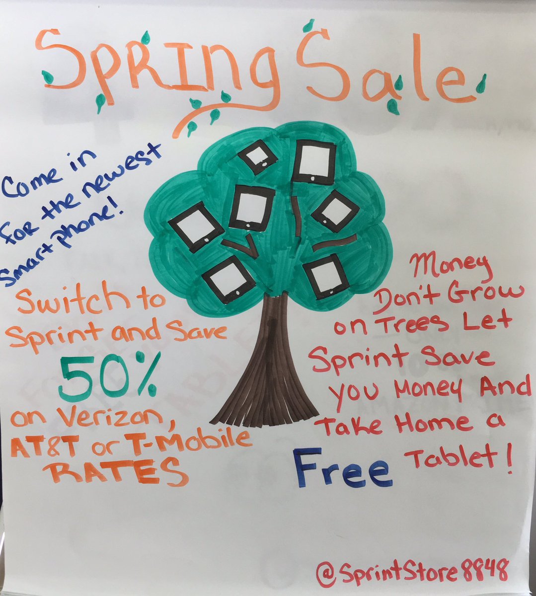 SprintStore8848's tweet photo. 🎉It's happening now come on down! BOGO's,Free tablets and much more! 🔑@Sprint4NYC @HGayle28 #STARNYMetro #Team8848 https://t.co/O4NzDhG7Mo