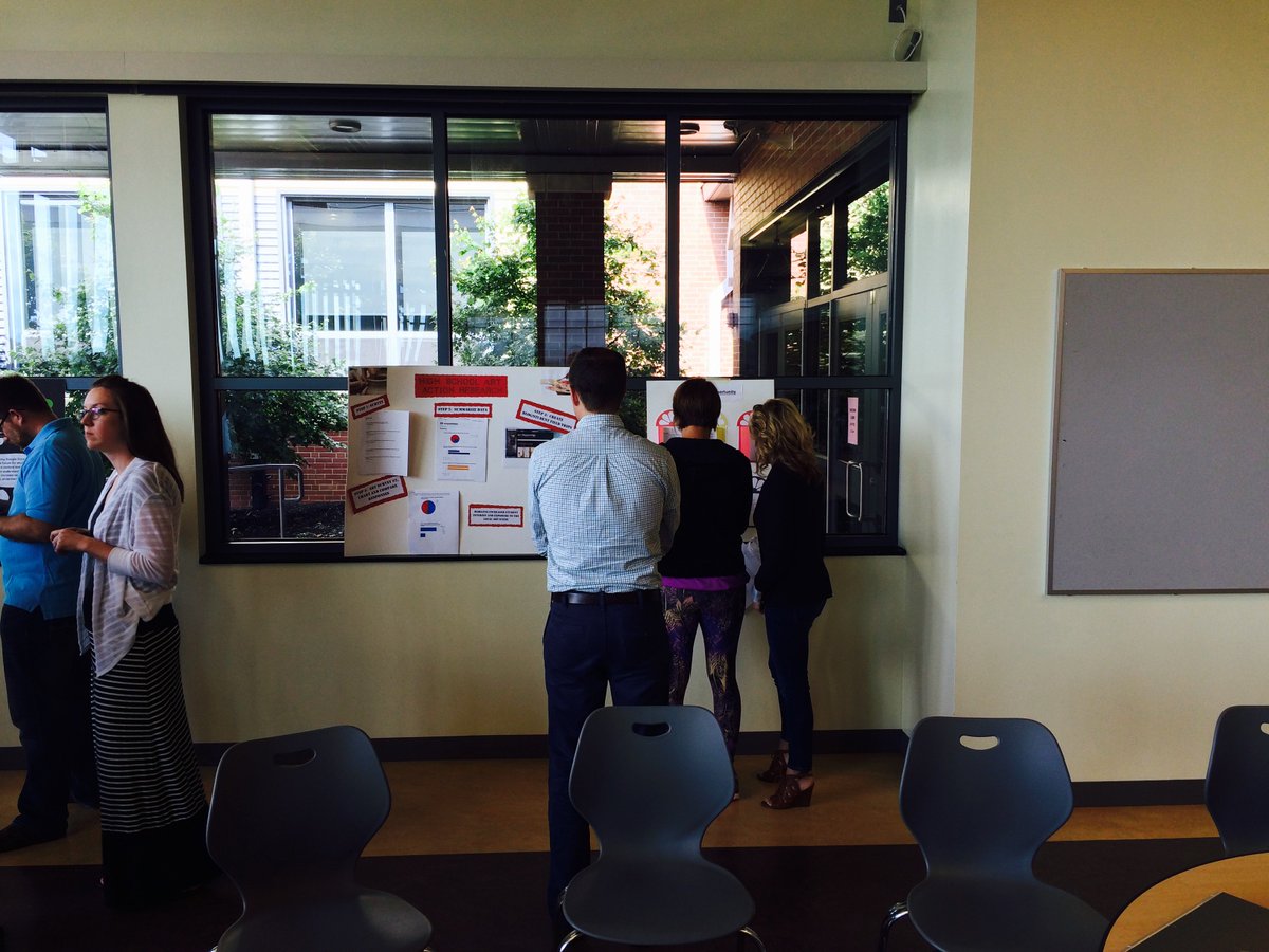 hilltopspartan's tweet photo. @hilltopspartan teachers share their #ActionResearchProjects during #GalleryWalk! #RemakeLearning @remakelearning https://t.co/22cI4Kbp55