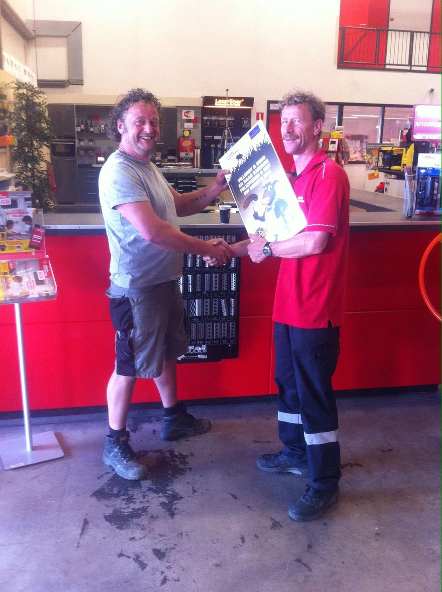 Weer een leuke aktie met een tevreden klant, Heino veel plezier........<a href="/RKB_Nijmegen/">Raab Karcher</a> <a href="/VilleroyandBoch/">Villeroy & Boch</a>