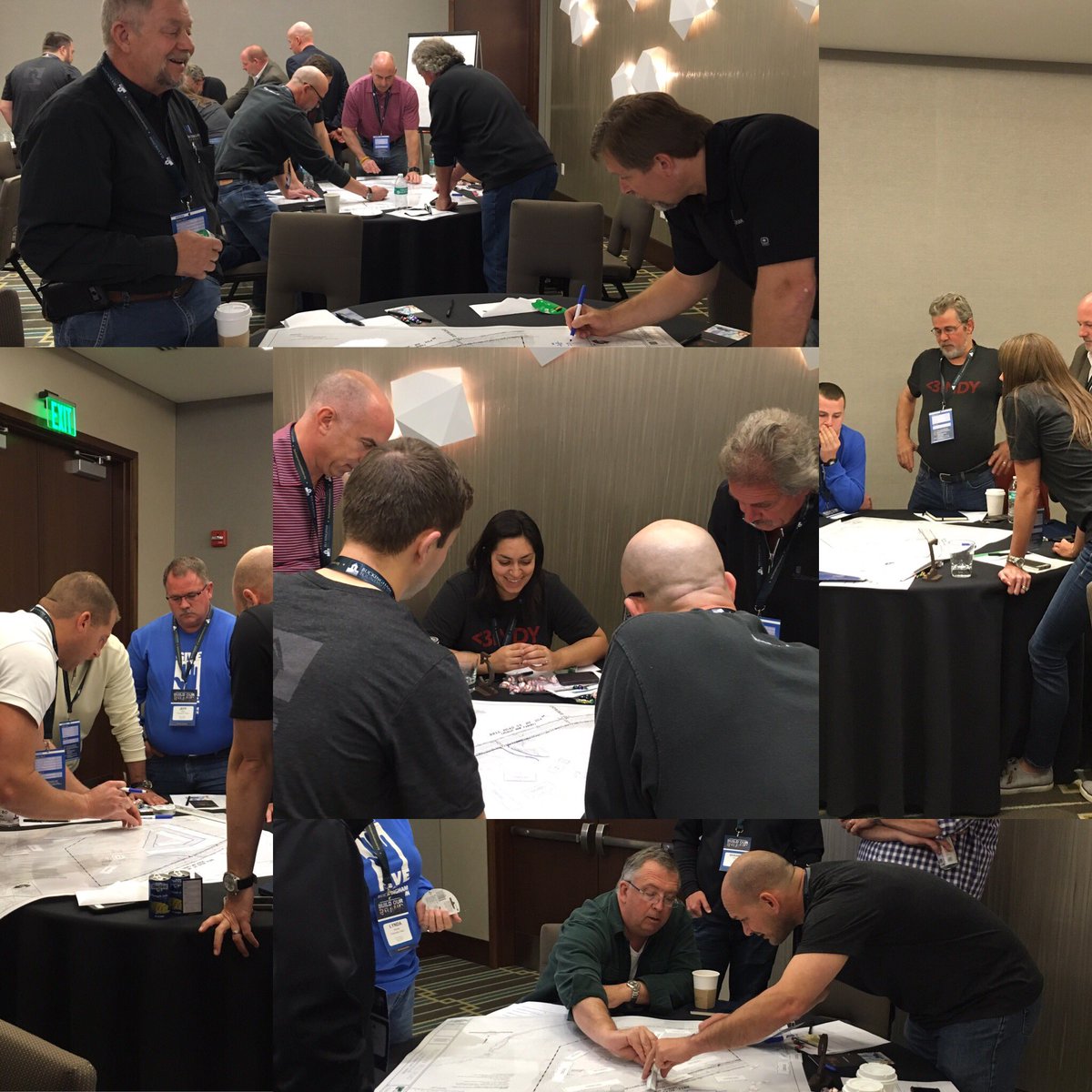 Krisrose04's tweet photo. Let's Charrette! The @BuckinghamCo Production Team is hard at work site planning. #buildourbrand2016 @thebenning5 https://t.co/RmfE9uN2w9