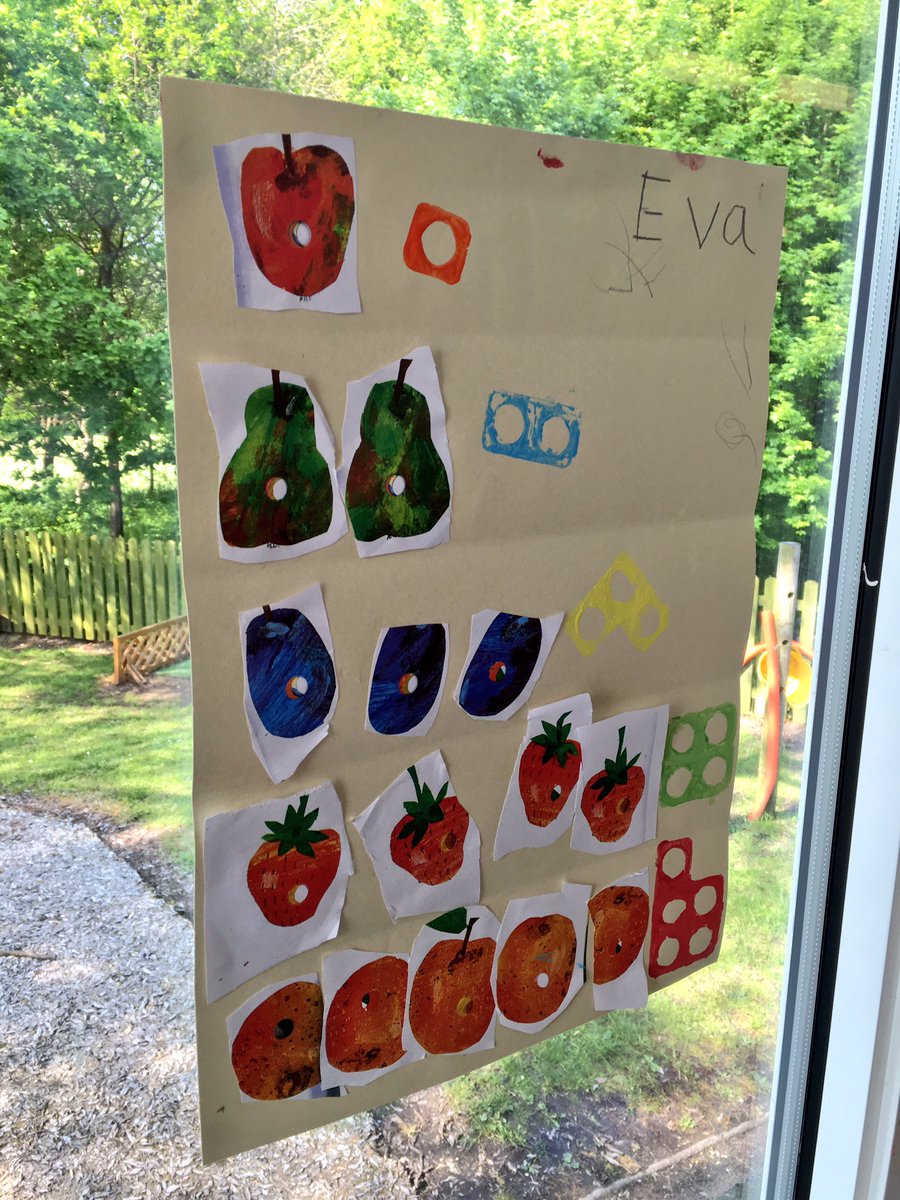 Our nursery children have created some brilliant @Numicon work linked to the hungry caterpillar! 🌲🌳🐛 #EYFS #maths