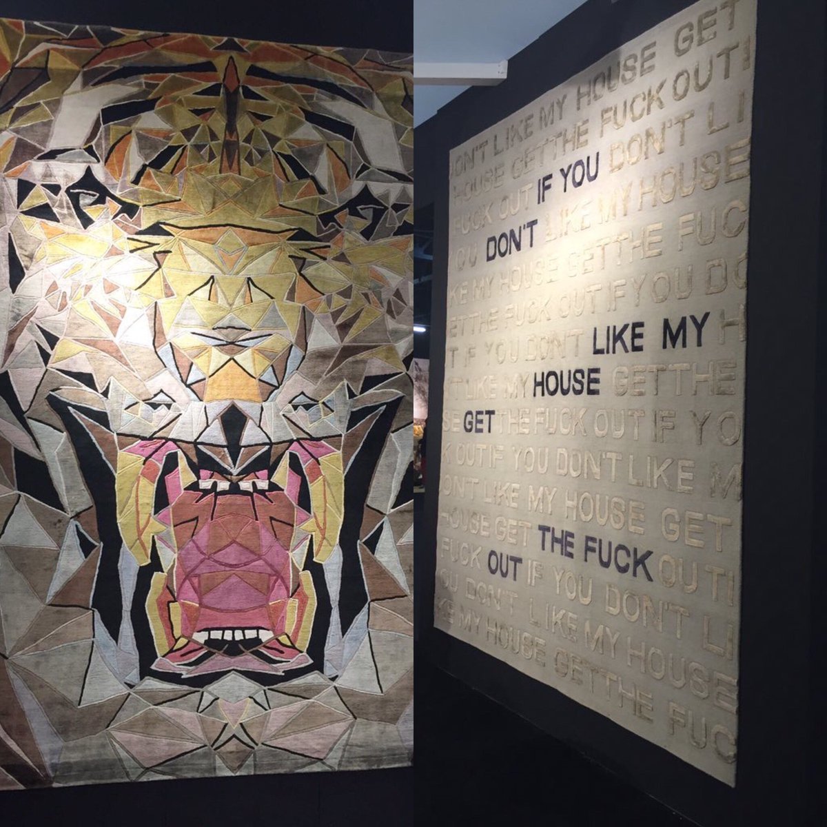 DesignApplause's tweet photo. pattern + lux materials at @Illulian 🐯booth 1438 #mo16 #moamericas #rug @MaisonObjet https://t.co/LOcCh6mUC8
