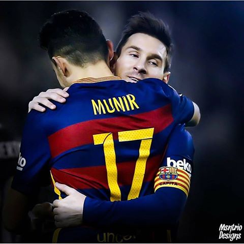 FC_BarcelonaTv's tweet photo. Messi and Mounir! https://t.co/nebSaQu2Qi