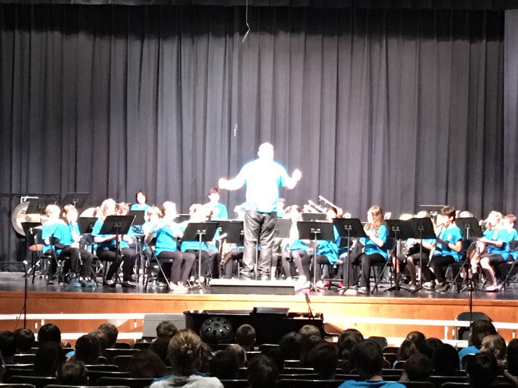 CarolinaMoon975's tweet photo. Go Taylor 5th grade band!  @HaroldPell @TaylorPTAtalk #ztroar https://t.co/mu7p91poF0
