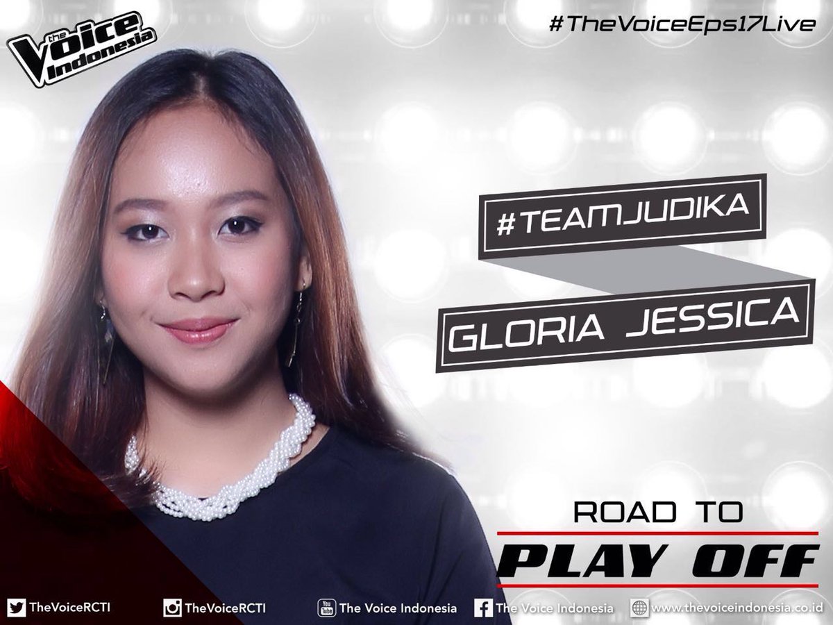 TheVoiceGTV's tweet photo. Selamat @gloriajessicaID kamu lolos ke babak Play Off #TheVoiceEps17Live https://t.co/aodykhd8Yk