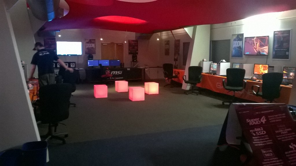 zombiegamerZA's tweet photo. A zombie snuck in to the #MSIVortexSA launch at @MWEBGMZ https://t.co/QOJ1S3aFcY