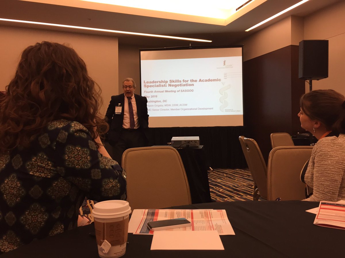 cmmorosky's tweet photo. #Negotiation for the #AcademicSpecialists @SASGOG #2016SASGOG @ACOG_AM #ACOG16 https://t.co/1slBOlKJgX