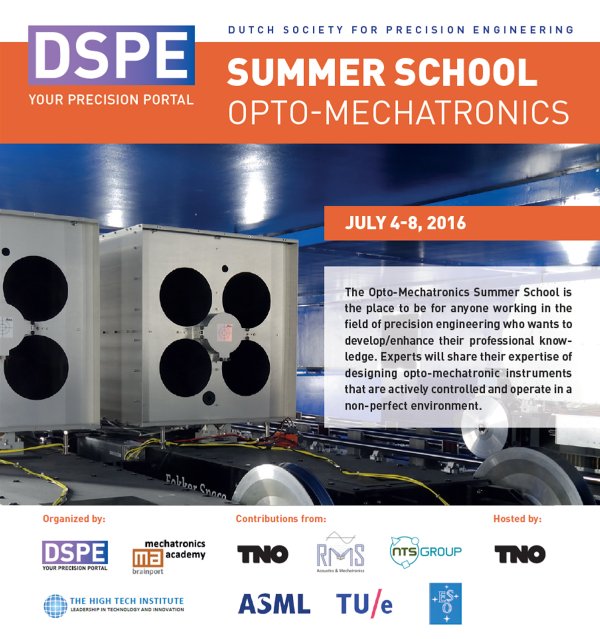 DSPEnl's tweet photo. #SummerSchool #OptoMechatronics: by #professors / #scientists in #precision #technology https://t.co/BgvPzTgV5S https://t.co/kREsCc0m1U